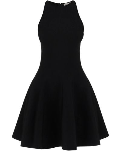 Alexander McQueen "Mini Knitted Skater Dress - Black