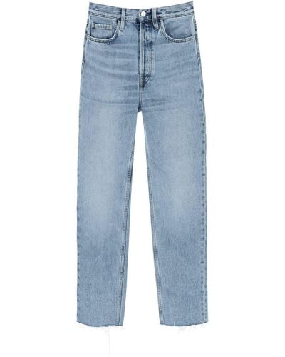Totême Toteme Classic Cut Jeans In Organic Cotton - Blue
