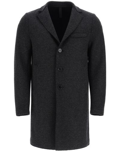 Harris Wharf London Regular Wool And Cashmere Coat - Black