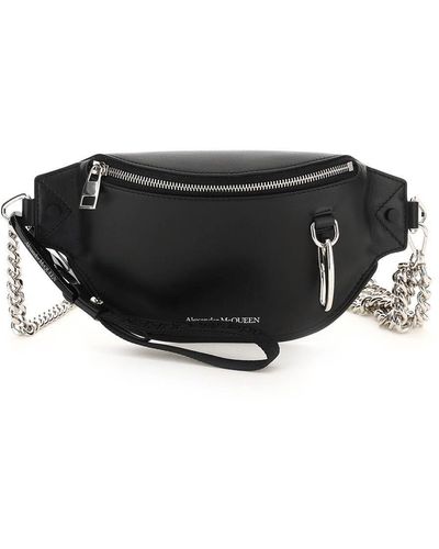 Alexander McQueen Leather Belt Bag - Black