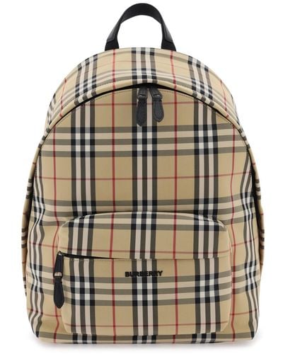 Burberry Check Backpack - Multicolor