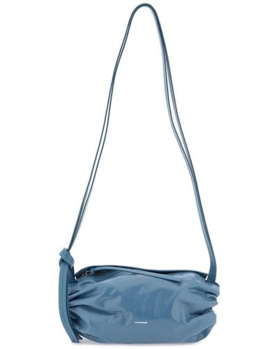 Jil Sander Cushion Crossbody Bag - Blue