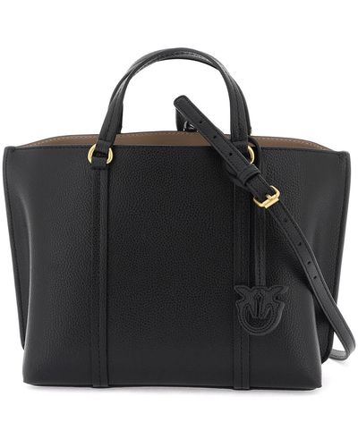 Pinko Carrie Shopper Classic Handbag - Black