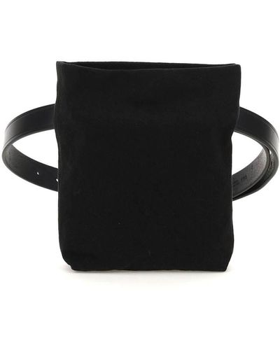 Ann Demeulemeester Denim Robin Soft Micro Belt Bag - Black