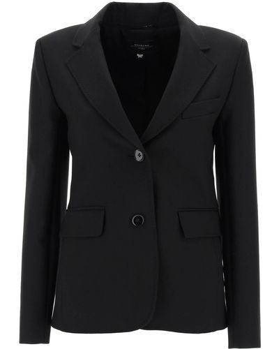 Weekend by Maxmara Uva Single-breasted Jacket - Black