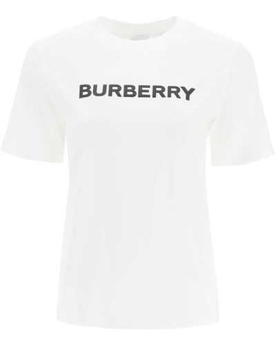 Shop white Burberry logo hem corset top with Afterpay - Farfetch Australia