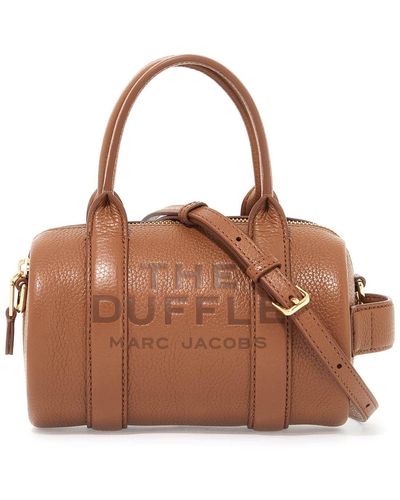 Marc Jacobs Borsa The Leather Mini Duffle Bag - Brown