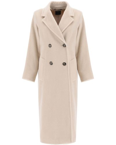 Weekend by Maxmara 'zufolo' Double-breasted Coat - Natural