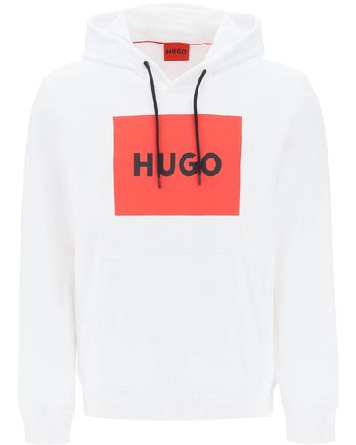 BOSS Hugo Logo Box Hoodie - Red