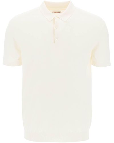 Baracuta Short Sleeved Cotton Polo Shirt For - White