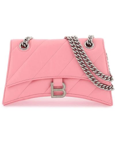 Balenciaga 'Crush' Shoulder Bag - Pink