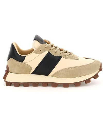 Tod's Suede Leather And Nylon 1t Sneakers - Multicolor