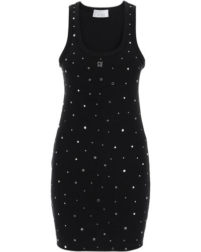 GIUSEPPE DI MORABITO "Mini Dress With Rhinestone - Black