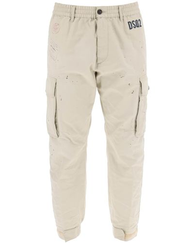 DSquared² Cyprus Cargo Shorts - Natural