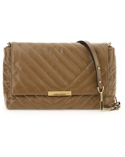 Isabel Marant Quilted Leather Merine Bag - Green