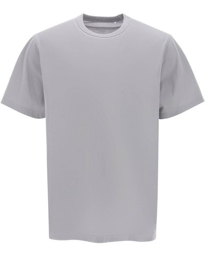 Y-3 T Shirt Oversize In Misto Cotone - Grigio