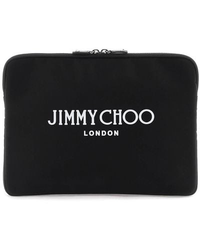Jimmy Choo Pouch Con Logo - Nero