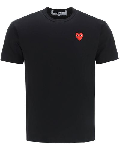 COMME DES GARÇONS PLAY Patch Logo T-Shirt - Black