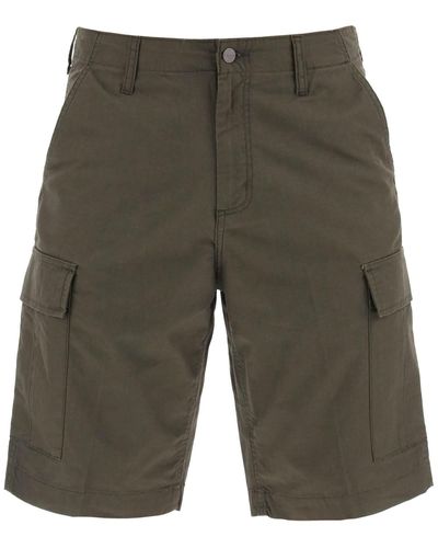 Carhartt Regular Cargo Shorts In Ripstop Cotton - Grey