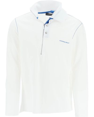Y. Project Long Sleeve Polo Shirt - White