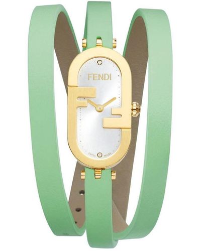 Fendi O'Lock Vertical Watch - Green