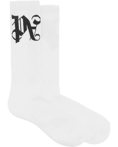 Palm Angels Pa Monogram Socks - White