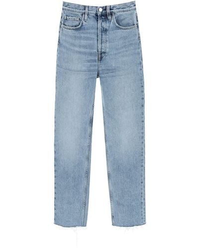 Totême Jeans Classic Cut In Cotone Organico - Blu