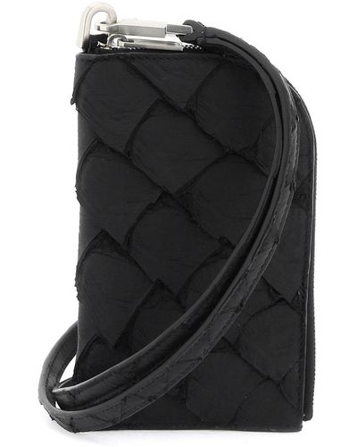 Rick Owens Black Hook Wallet