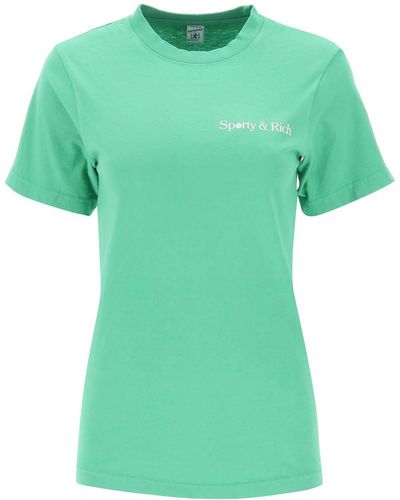 Sporty & Rich 'La Racquet Club' T-Shirt - Green
