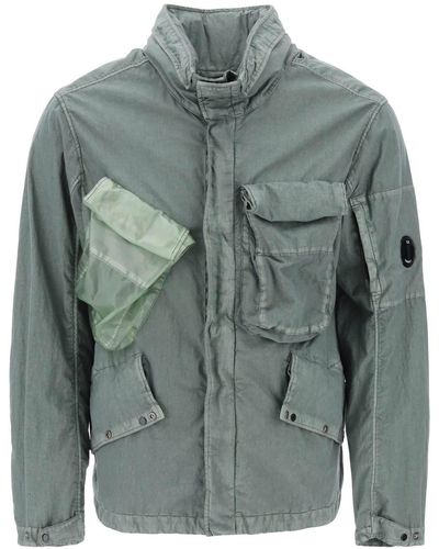 C.P. Company Goggle Jacket In 50 Threads - Grey