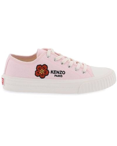 KENZO Canvas School Trainers - Pink
