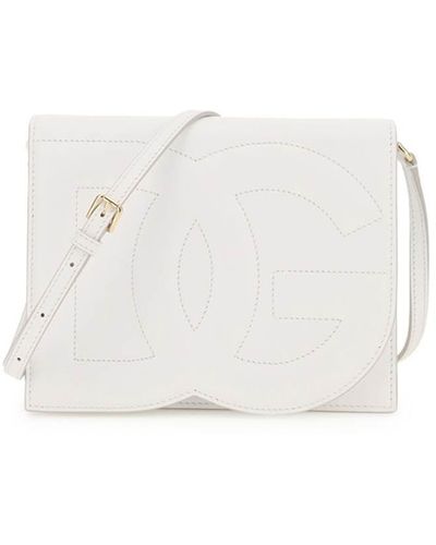 Dolce & Gabbana Dg Logo Crossbody Bag - White