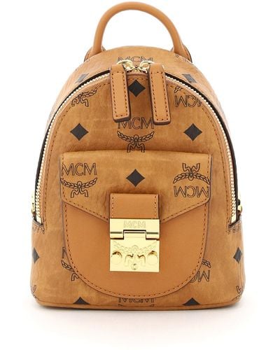 MCM Mini Bag Visetos Patricia Backpack - Brown