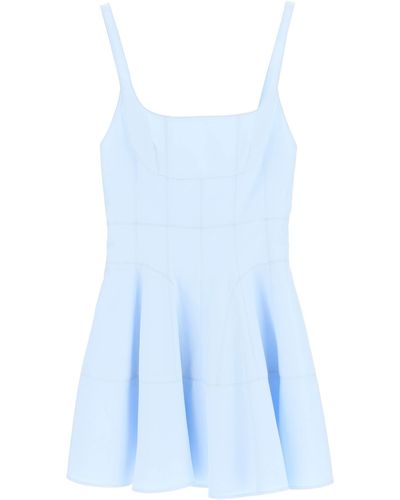 Giovanni bedin Cotton Mini Dress - Blue