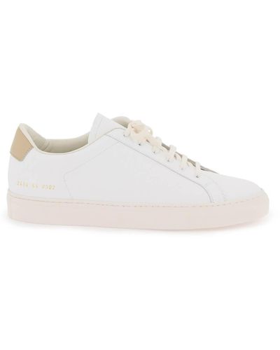 Common Projects Retro Low Top Sne - White