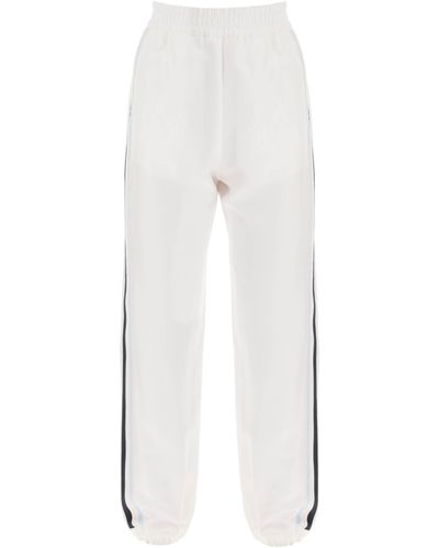 Moncler Logo Banded Joggers With - White