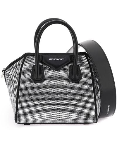 Givenchy 'Antigona Toy' Bag With Rhinestones - Black