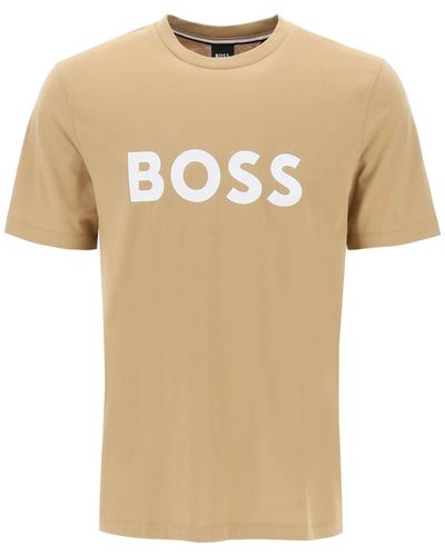 BOSS T-Shirt Tiburt 354 Stampa Logo - Neutro