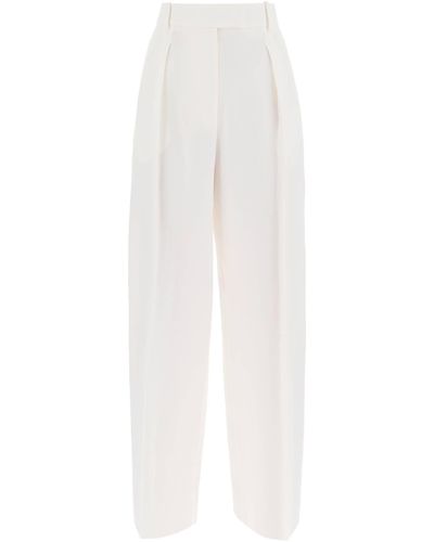 The Row Wide-Leg Trousers By Antone - White