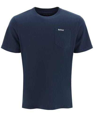 Barbour Classic Chest Pocket T-Shirt - Blue