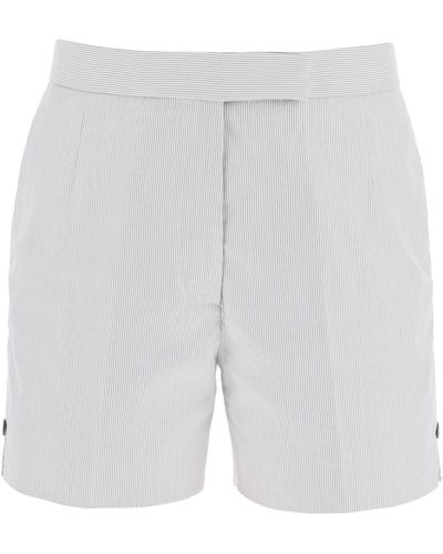 Thom Browne Shorts With Pincord Motif - Grey