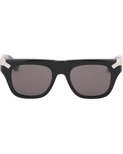 Alexander McQueen Punk Rivet Mask Sunglasses - Grey