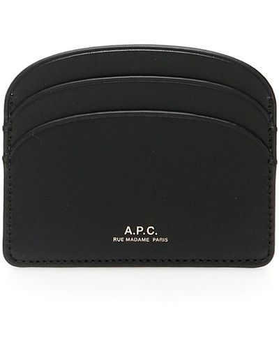 A.P.C. Portacarte Demi Lune - Nero