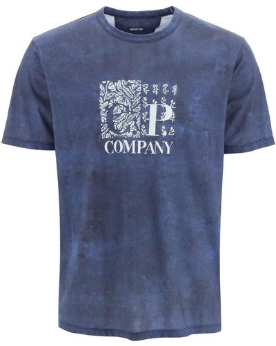 C.P. Company Graphic Logo Print T-shirt - Blue