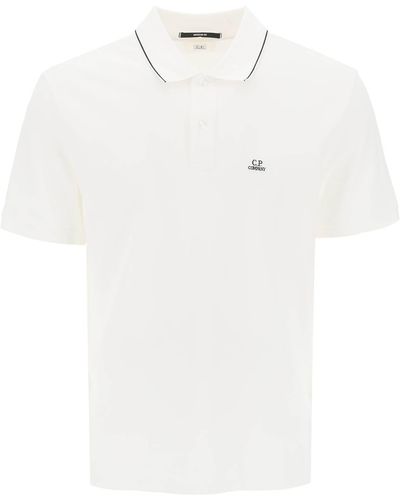 C.P. Company Regular Fit Polo Shirt - White