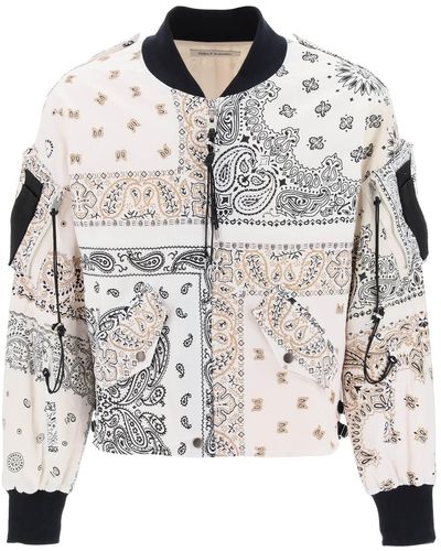 Children of the discordance Bomber Jacket With Bandana Motif - Multicolor