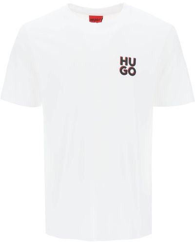 HUGO T Shirt Dimento - Bianco