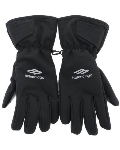 Balenciaga 3b Sports Icon Ski Gloves - Black