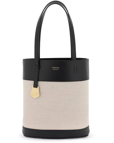 Ferragamo Charming Tote Bag N/S - Black