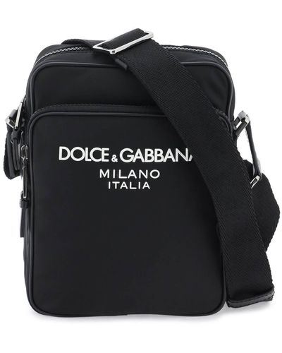 Dolce & Gabbana Borsa A Tracolla In Nylon - Nero